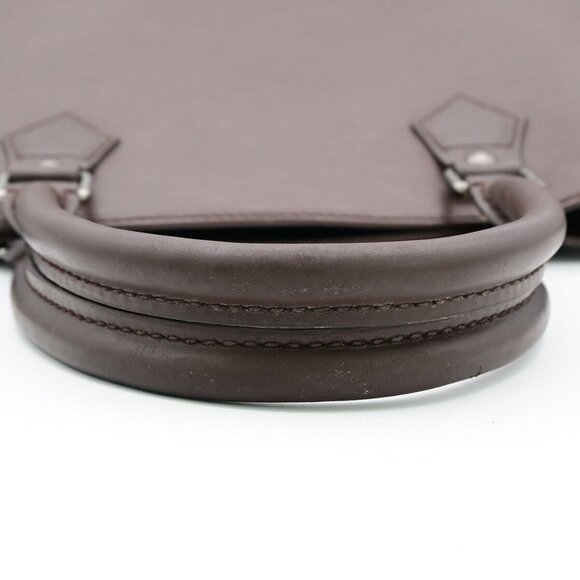 LOUIS VUITTON LV Sac Plat PM Hand Bag Epi Leather Mocha France - Picture 8 of 15